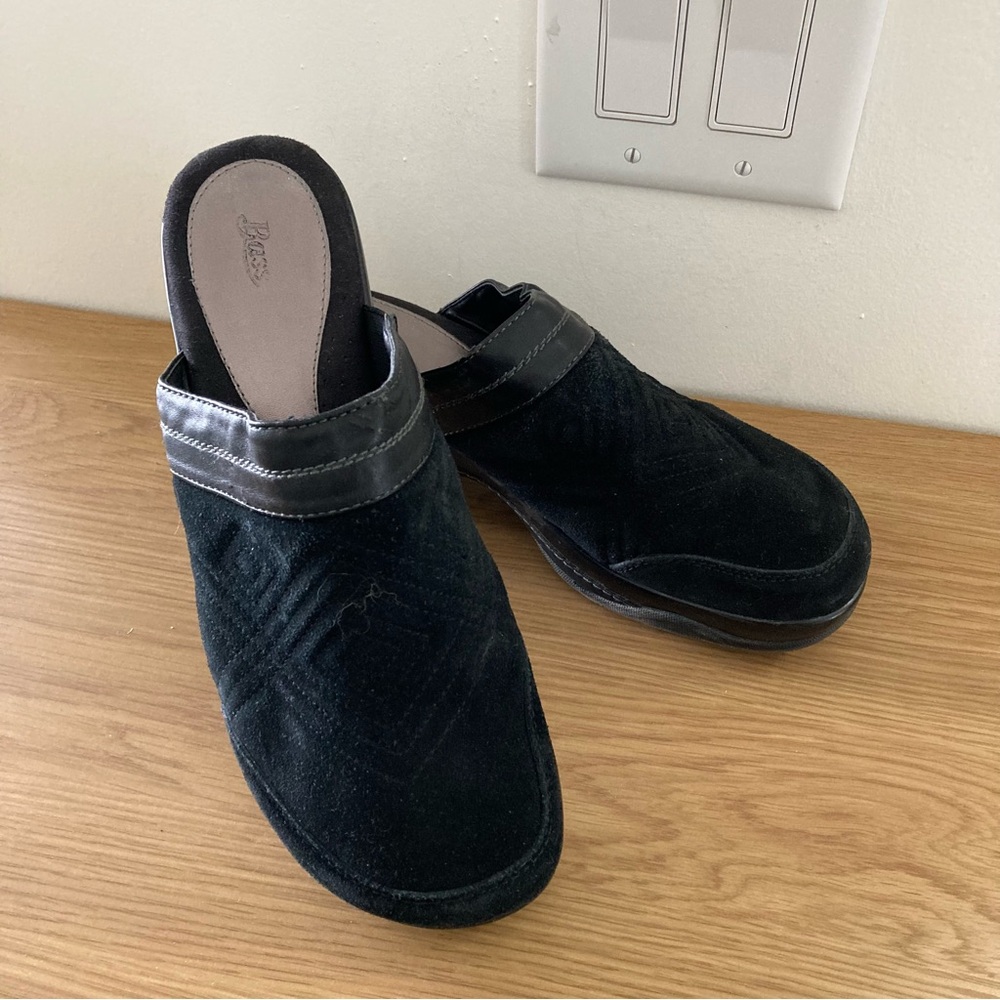 Bass Size 11 Black Dooley Cushion Mules
